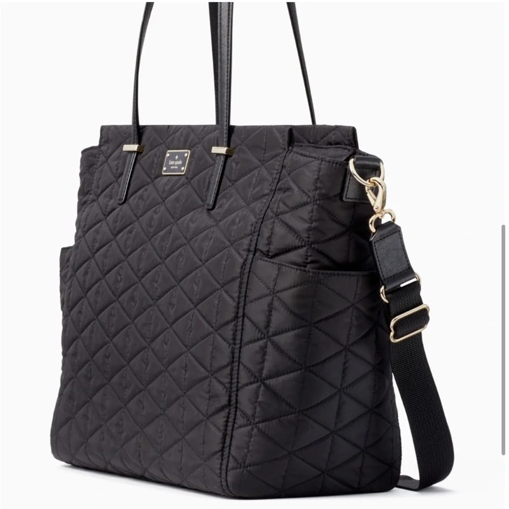 Kate Spade Quilted Kaylie Black Baby Bag